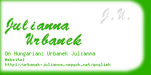 julianna urbanek business card